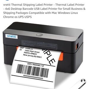 New label printer with label paper
